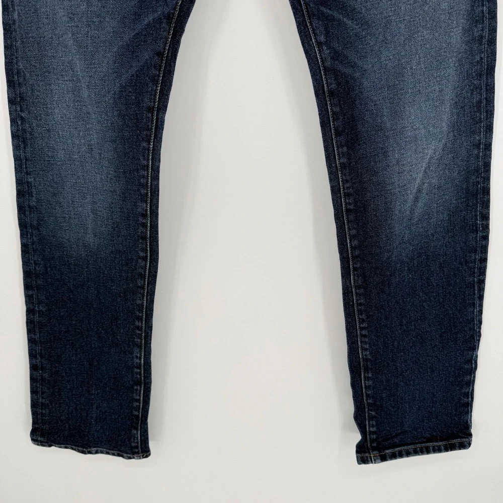TWIN DRAGON DENIM SLIM STRAIGHT JEANS DARK WASH 32X32 MEN'S JEANS